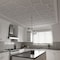 Ekena Millwork 39W x 39H x 38T Small Olivia Decorative Fretwork Ceiling Panels in Architectural Grade PVC CELP39X3901OLV - alternate 2